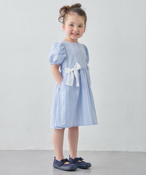 ANY / エニィ ロング・マキシ丈ワンピース | 【洗濯機可能】サッカー ストライプワンピース | 詳細7