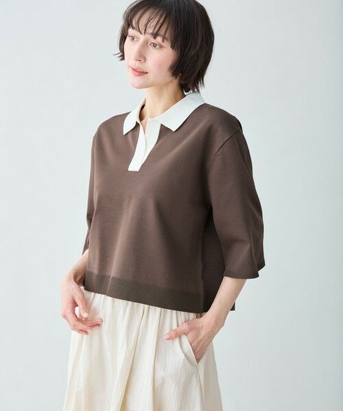 ANY / エニィ セットアップ | 【2SET】バイカラーポロニット×スカートセット | 詳細20