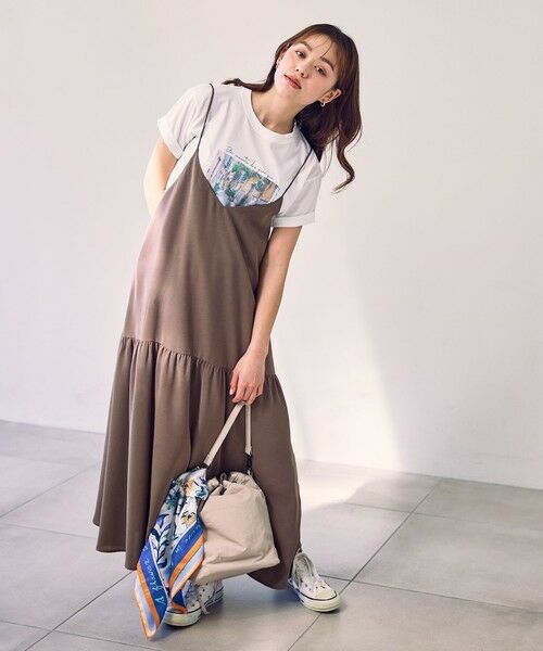 ANY / エニィ ロング・マキシ丈ワンピース | ライトブッチャーキャミワンピース | 詳細10