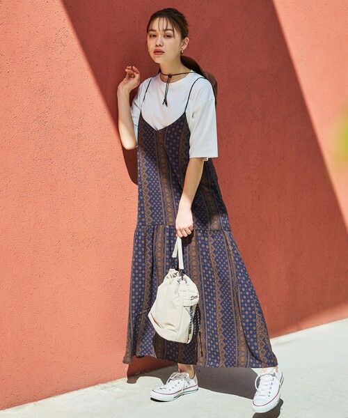 ANY / エニィ ロング・マキシ丈ワンピース | ライトブッチャーキャミワンピース | 詳細19