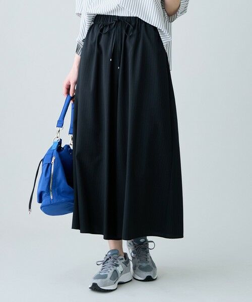 ANY / エニィ その他パンツ | 楽映えガウチョパンツ（ブラックストライプ）