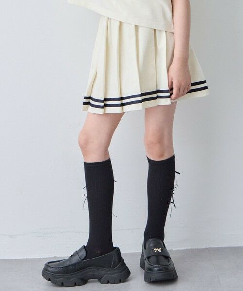 ANY / エニィ ロング・マキシ丈スカート | 【洗濯機可能/吸汗速乾】ドライタッチ プリーツスカパン（エクリュ）