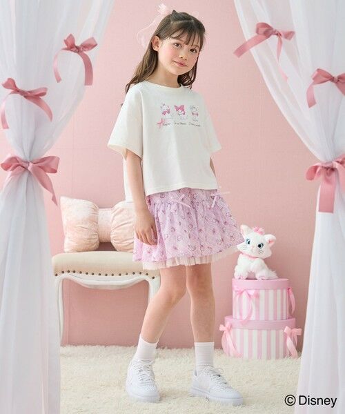 ANY / エニィ ミニ・ひざ丈スカート | 【ディズニー/マリー】チェック柄 総柄スカパン | 詳細4