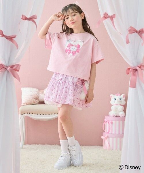 ANY / エニィ ミニ・ひざ丈スカート | 【ディズニー/マリー】チェック柄 総柄スカパン | 詳細1