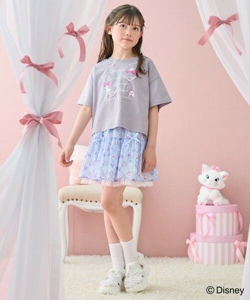 ANY / エニィ ミニ・ひざ丈スカート | 【ディズニー/マリー】チェック柄 総柄スカパン | 詳細8