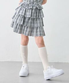 ANY / エニィ ミニ・ひざ丈スカート | 【洗濯機可能】ティアード チェックスカパン