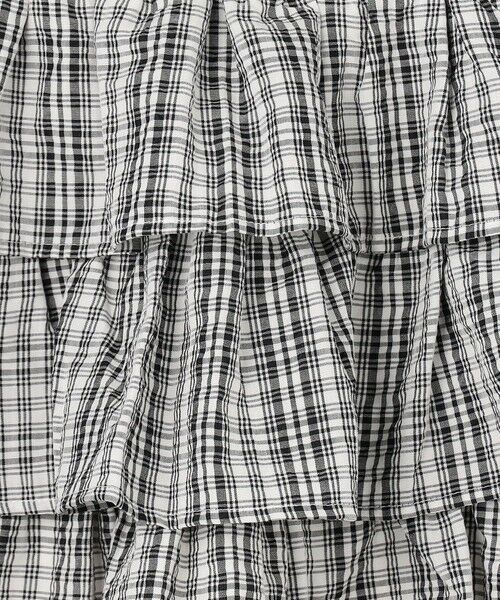 ANY / エニィ ミニ・ひざ丈スカート | 【洗濯機可能】ティアード チェックスカパン | 詳細5