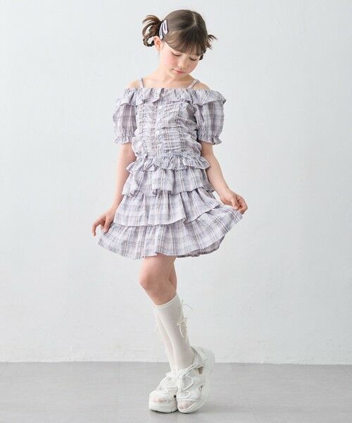 ANY / エニィ ミニ・ひざ丈スカート | 【洗濯機可能】ティアード チェックスカパン | 詳細7