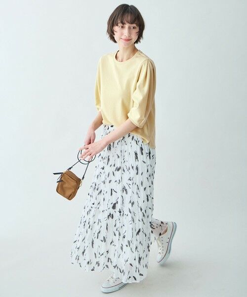 ANY / エニィ ミニ・ひざ丈スカート | アートドットプリントスカート | 詳細6