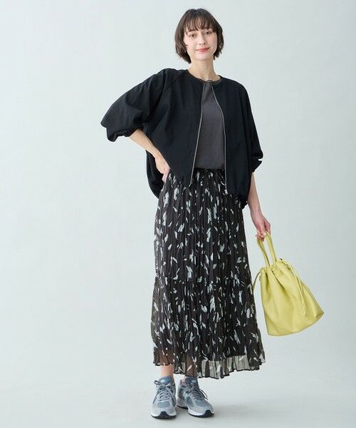 ANY / エニィ ミニ・ひざ丈スカート | アートドットプリントスカート | 詳細13