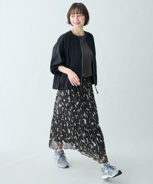 ANY / エニィ ミニ・ひざ丈スカート | アートドットプリントスカート | 詳細14