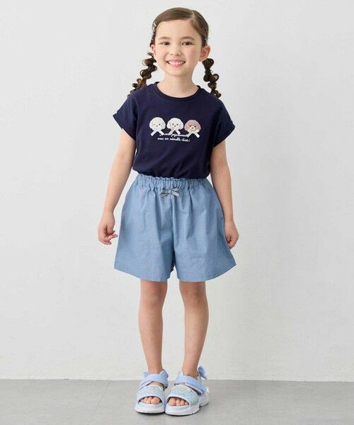 ANY / エニィ カットソー | 【綿100%】ひんやり フレンチスリーブ サガラ刺?Tシャツ | 詳細5
