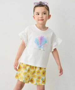 ANY / エニィ カットソー | 【綿100%】ひんやり フリル袖 もしゃもしゃTシャツ