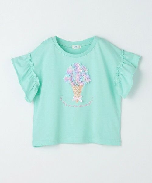 ANY / エニィ カットソー | 【綿100%】ひんやり フリル袖 もしゃもしゃTシャツ | 詳細24
