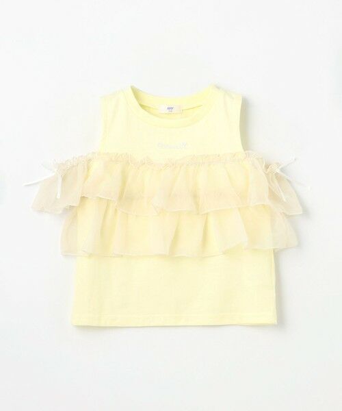 ANY / エニィ カットソー | 【新色追加】3WAY フリルドッキングTシャツ（【新色】イエロー）