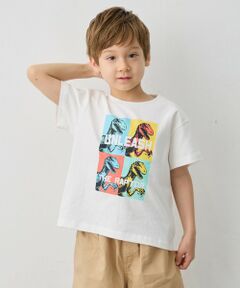 ANY / エニィ カットソー | 【洗濯機可能】恐竜プリント 半袖Tシャツ