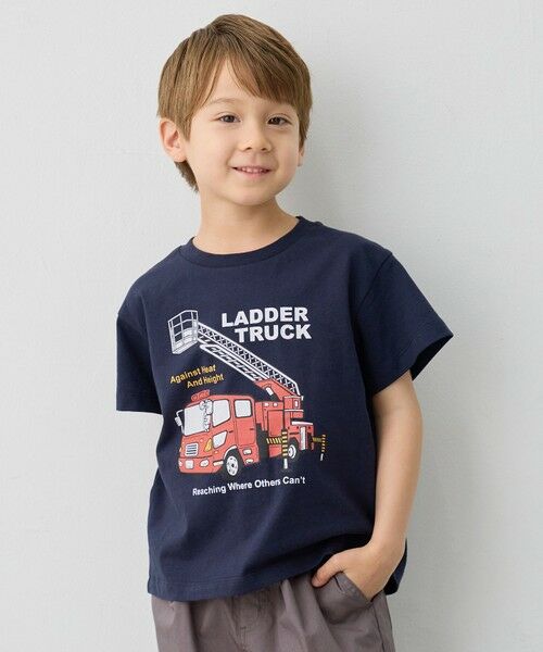 ANY / エニィ カットソー | 【洗濯機可能】はたらく車プリント 半袖Tシャツ | 詳細16
