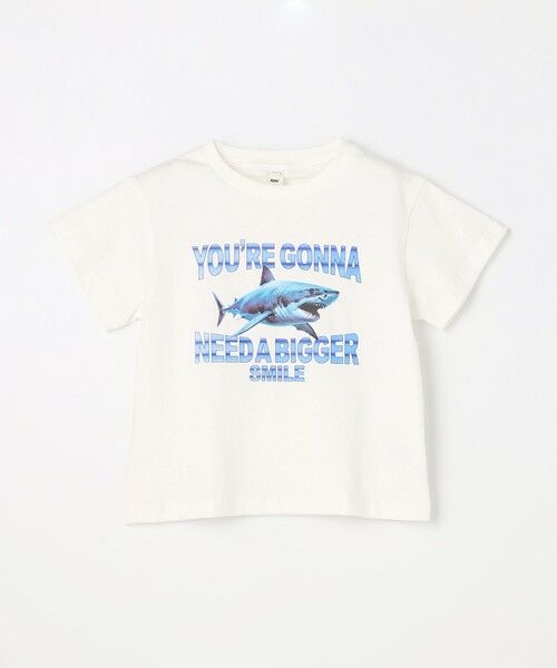 ANY / エニィ カットソー | 【洗濯機可能】サメプリント 半袖Tシャツ | 詳細4