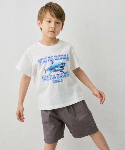 ANY / エニィ カットソー | 【洗濯機可能】サメプリント 半袖Tシャツ | 詳細2