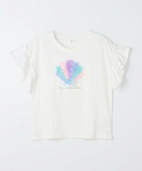 ANY / エニィ カットソー | 【綿100%】ひんやり フリル袖 もしゃもしゃTシャツ | 詳細4