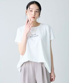 ANYファンクションワイドフレンチスリーブTシャツ