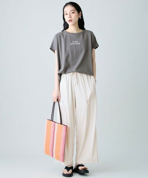 ANY / エニィ カットソー | ANYファンクションワイドフレンチスリーブTシャツ | 詳細2
