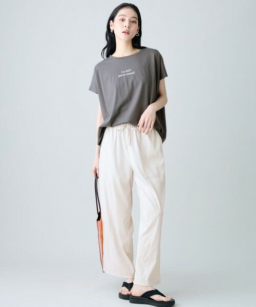 ANY / エニィ カットソー | ANYファンクションワイドフレンチスリーブTシャツ | 詳細3