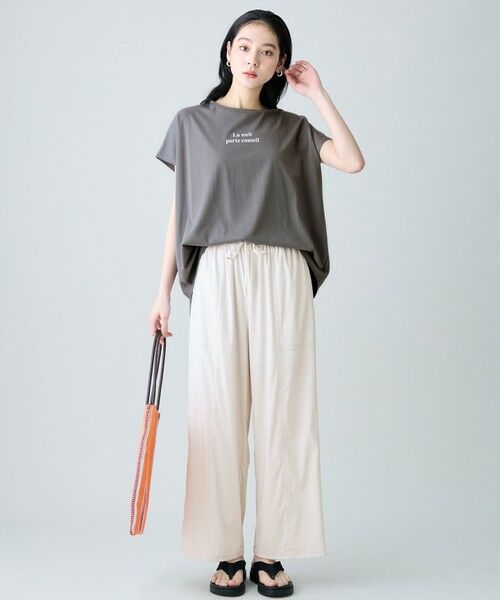 ANY / エニィ カットソー | ANYファンクションワイドフレンチスリーブTシャツ | 詳細4