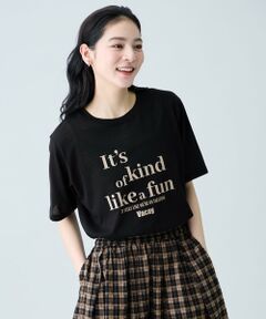 ANY / エニィ カットソー | シアーネップロゴＴシャツ