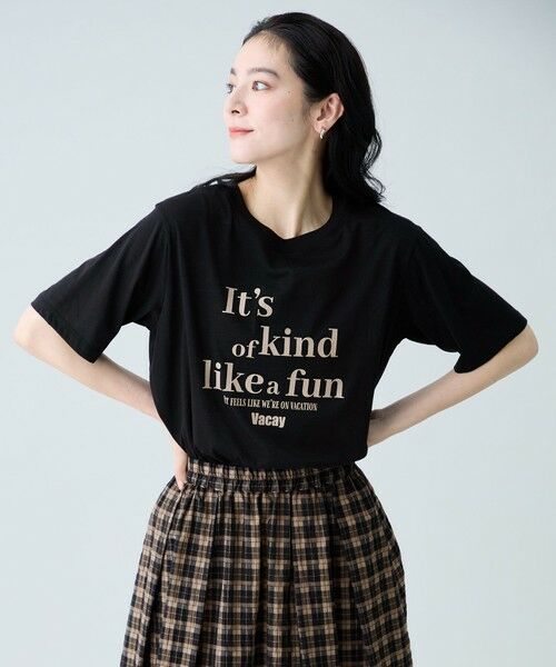 ANY / エニィ カットソー | シアーネップロゴＴシャツ | 詳細1