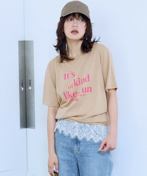 ANY / エニィ カットソー | シアーネップロゴＴシャツ | 詳細6