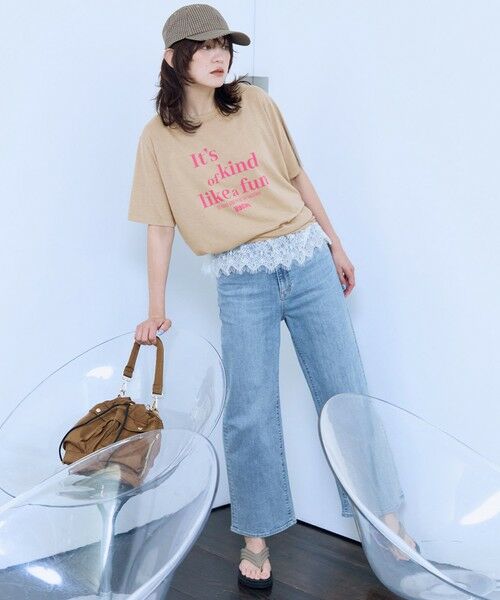ANY / エニィ カットソー | シアーネップロゴＴシャツ | 詳細8