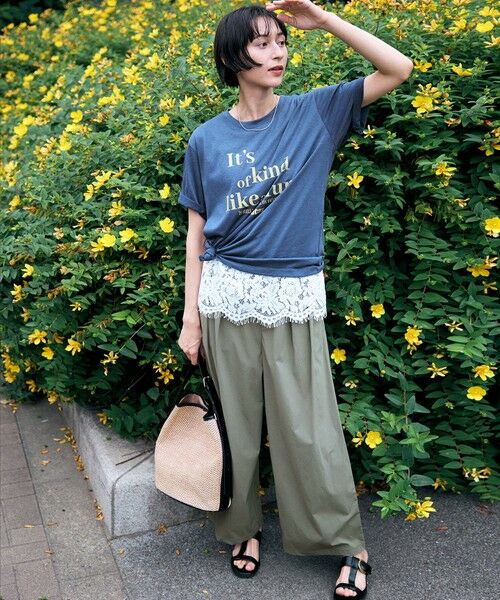 ANY / エニィ カットソー | シアーネップロゴＴシャツ | 詳細17