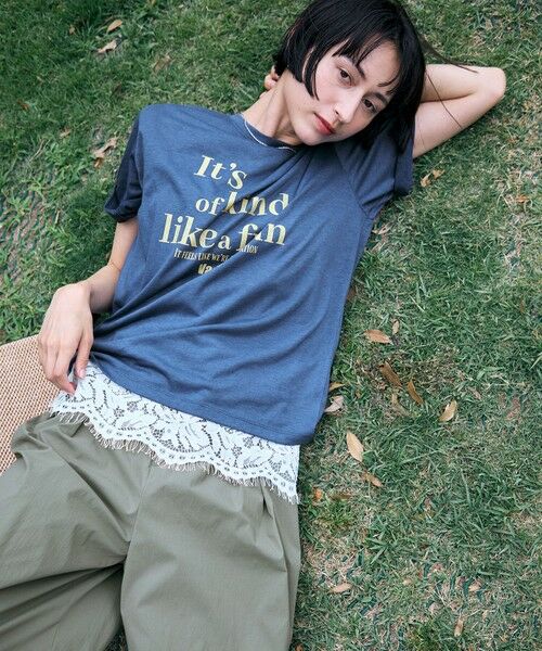ANY / エニィ カットソー | シアーネップロゴＴシャツ | 詳細20