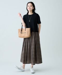 ANY / エニィ セットアップ | 【2SET】ニット×チェックスカートセット
