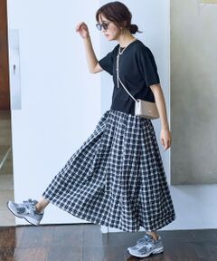 ANY / エニィ セットアップ | 【2SET】ニット×チェックスカートセット