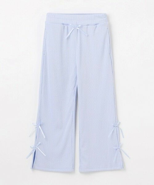 ANY / エニィ その他パンツ | 【新色追加】ランダムリブ ワイドフレアパンツ(【新色】サックスブルー)