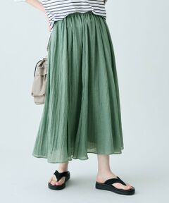 ANY / エニィ ミニ・ひざ丈スカート | エアーシャンブレースカート