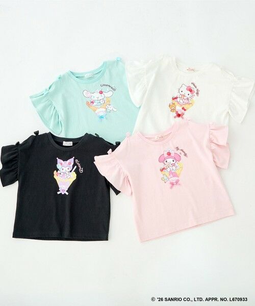 ANY / エニィ カットソー | 【サンリオキャラクターズ×ANY KIDS】ひんやり ファンシーフリル袖Tシャツ | 詳細23