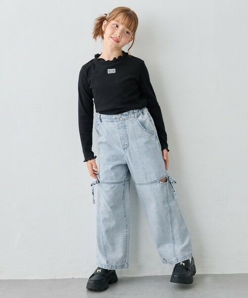 ANY / エニィ カットソー | 【2点セット】Tシャツ×フェザーライク キャミソール | 詳細27