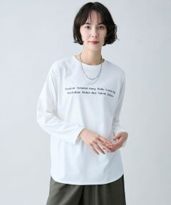 ANY / エニィ カットソー | ロングスリーブロゴＴシャツ