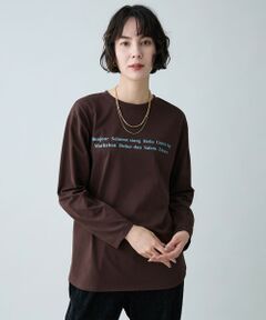 ANY / エニィ カットソー | ロングスリーブロゴＴシャツ