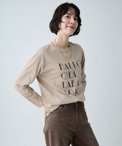 ANY / エニィ カットソー | ロングスリーブロゴＴシャツ | 詳細1