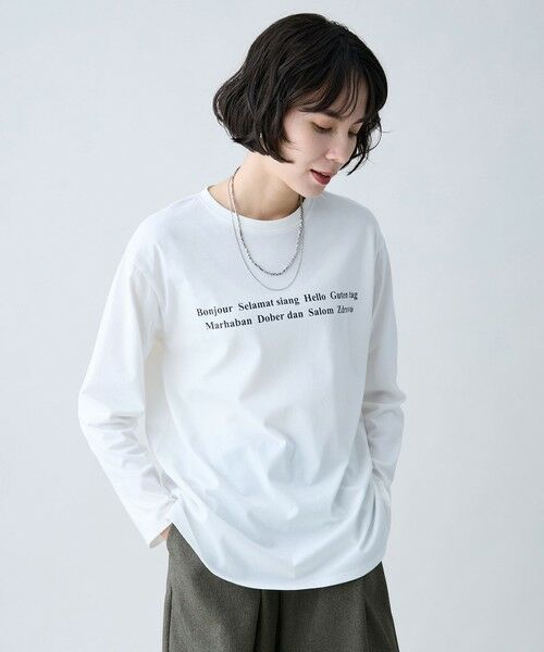 ANY / エニィ カットソー | ロングスリーブロゴＴシャツ | 詳細7