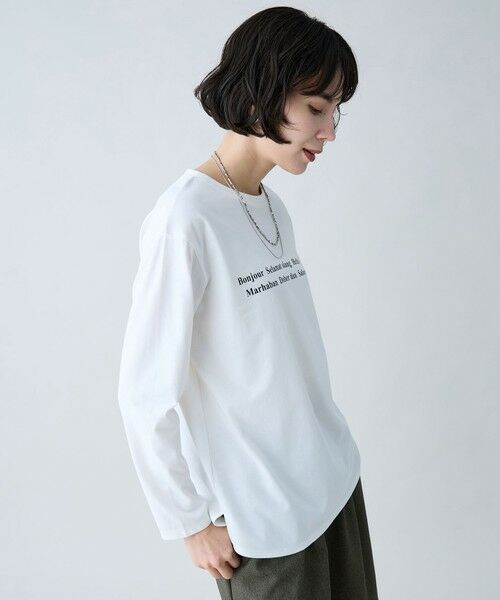 ANY / エニィ カットソー | ロングスリーブロゴＴシャツ | 詳細8