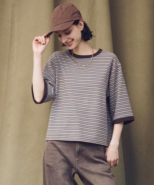ANY / エニィ カットソー | 起毛ボーダーリンガーＴシャツ | 詳細7