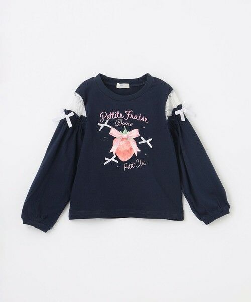 ANY / エニィ カットソー | 【綿100％】肩レース ときめきプリント 長袖Tシャツ | 詳細11