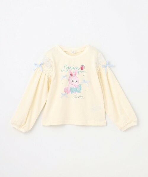 ANY / エニィ カットソー | 【綿100％】肩レース ときめきプリント 長袖Tシャツ | 詳細23