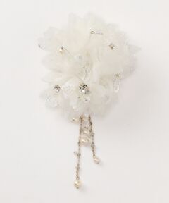 レースシフォンMIXアネモネ　コサージュ