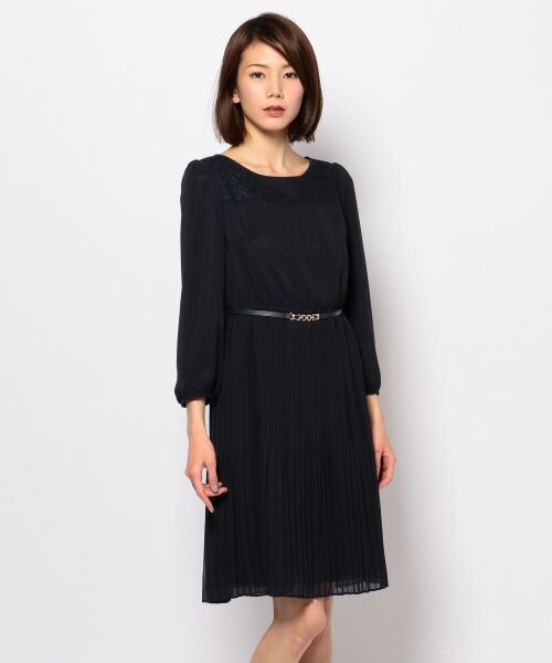 セール フェミニンプリーツ ワンピース ミニ丈 ひざ丈ワンピース Any Sis エニィスィス ファッション通販 タカシマヤファッションスクエア